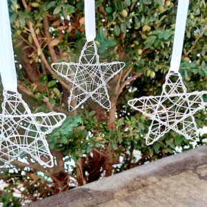 candle accessory gold star christmas decoration tree decoration ornament wine bottle star silver star wire star elegant star