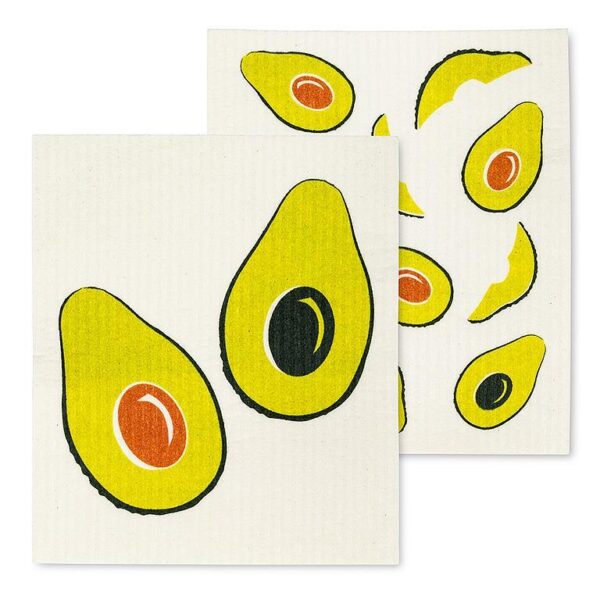 Avocado Dishcloths. Set of 2