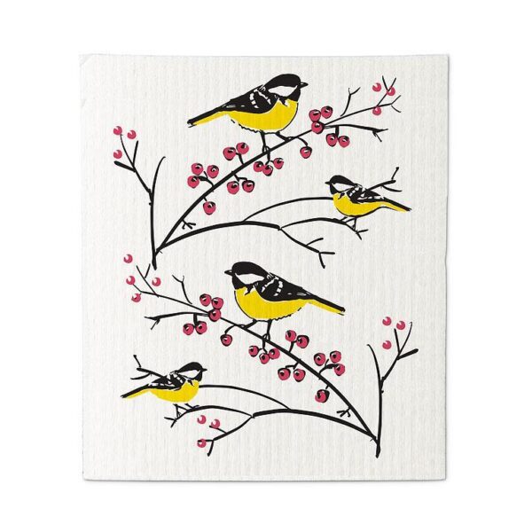 Finch on a Branch Dishcloths. Set of 2 - Image 2