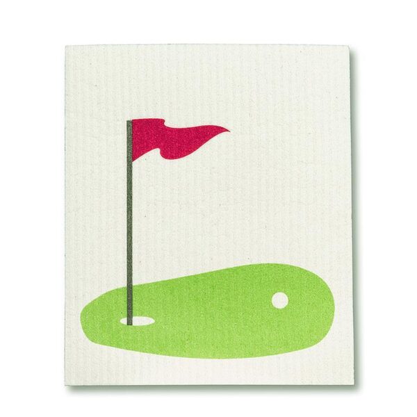Golf Ball & Green Dishcloths. Set of 2 - Image 3