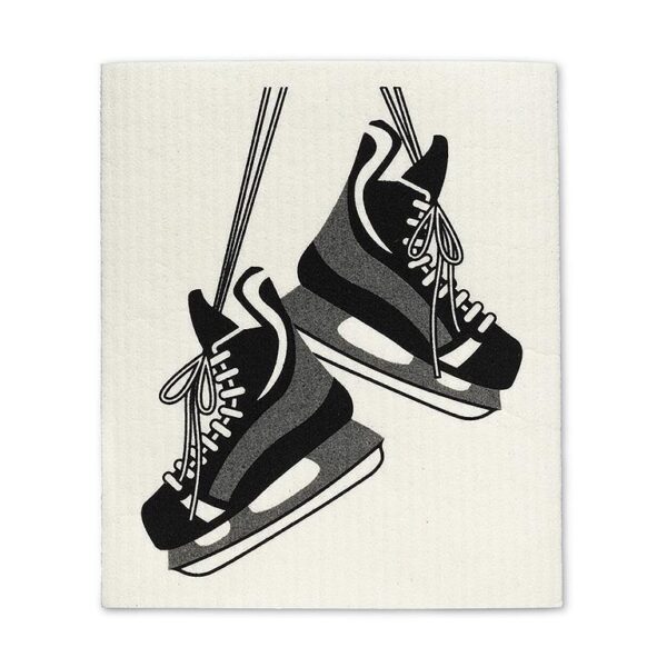Hockey Skates & Stick Dishcloths. Set of 2 - Image 3