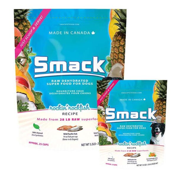 Smack Rockin Rockfish Raw Dehydrated Dog Food 2.5 kg