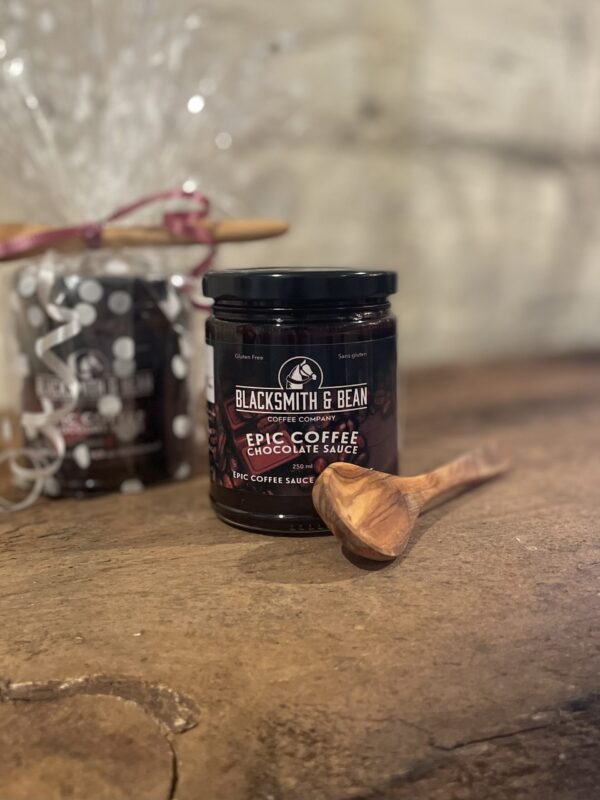 Coffee Chocolate Sauce with Wooden Spoon - Image 2