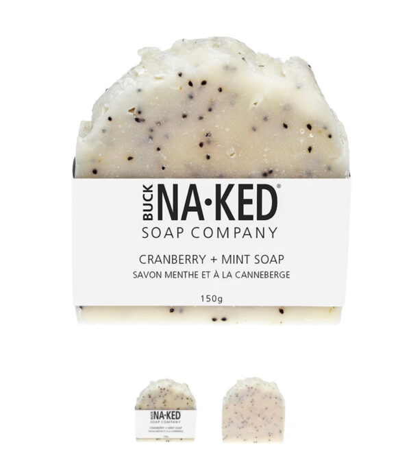 BUCK NAKED Cranberry + Mint Soap