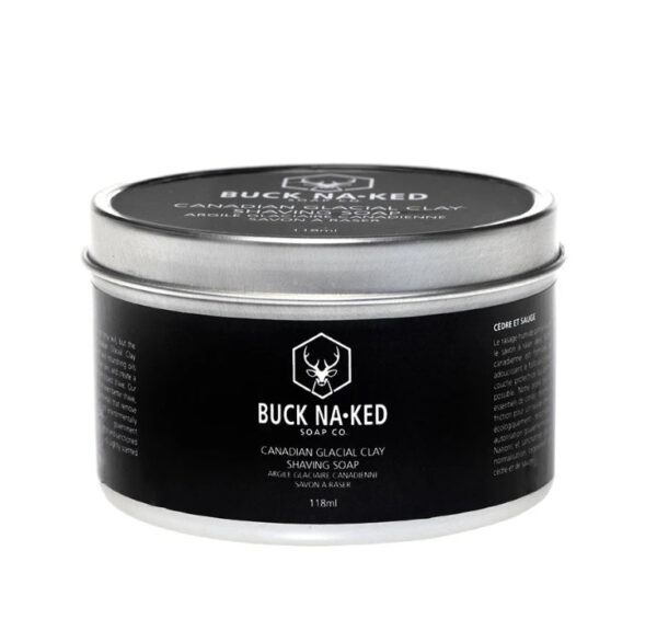 BUCK NAKED Canadian Glacial Clay Shaving Soap