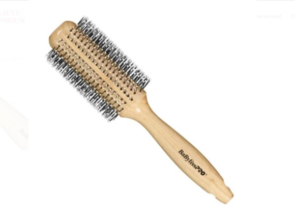 BABYLISS PRO Wood Blow Dry Round Brush - Image 2