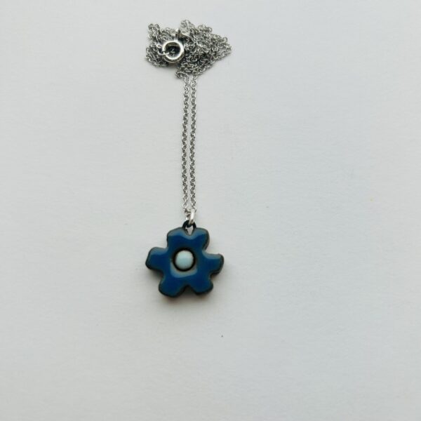 Daisy Necklace with Sterling Silver Chain