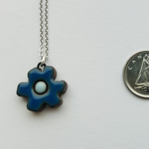 Daisy Necklace with Sterling Silver Chain - Image 2