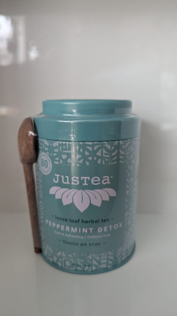 Justea Loose Leaf Tea Tin Peppermint Detox