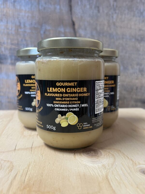 Lemon and Ginger Creamed Honey