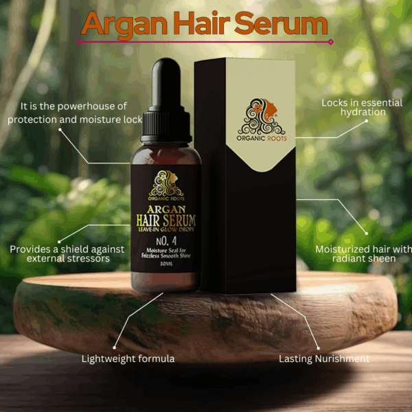 Argan Hair Serum- Leave-in ~ Anti Hair Breakage - Image 4