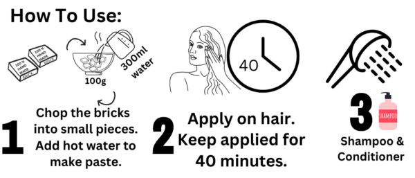 Ayurvedic Hair Gloss Brick - Image 3