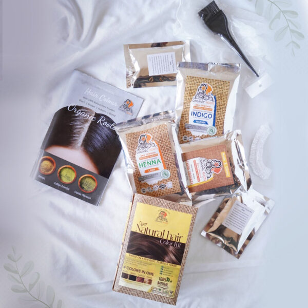 Natural Hair Color Kit | Trio Kit  | For Blonde -Light Brown - Image 40